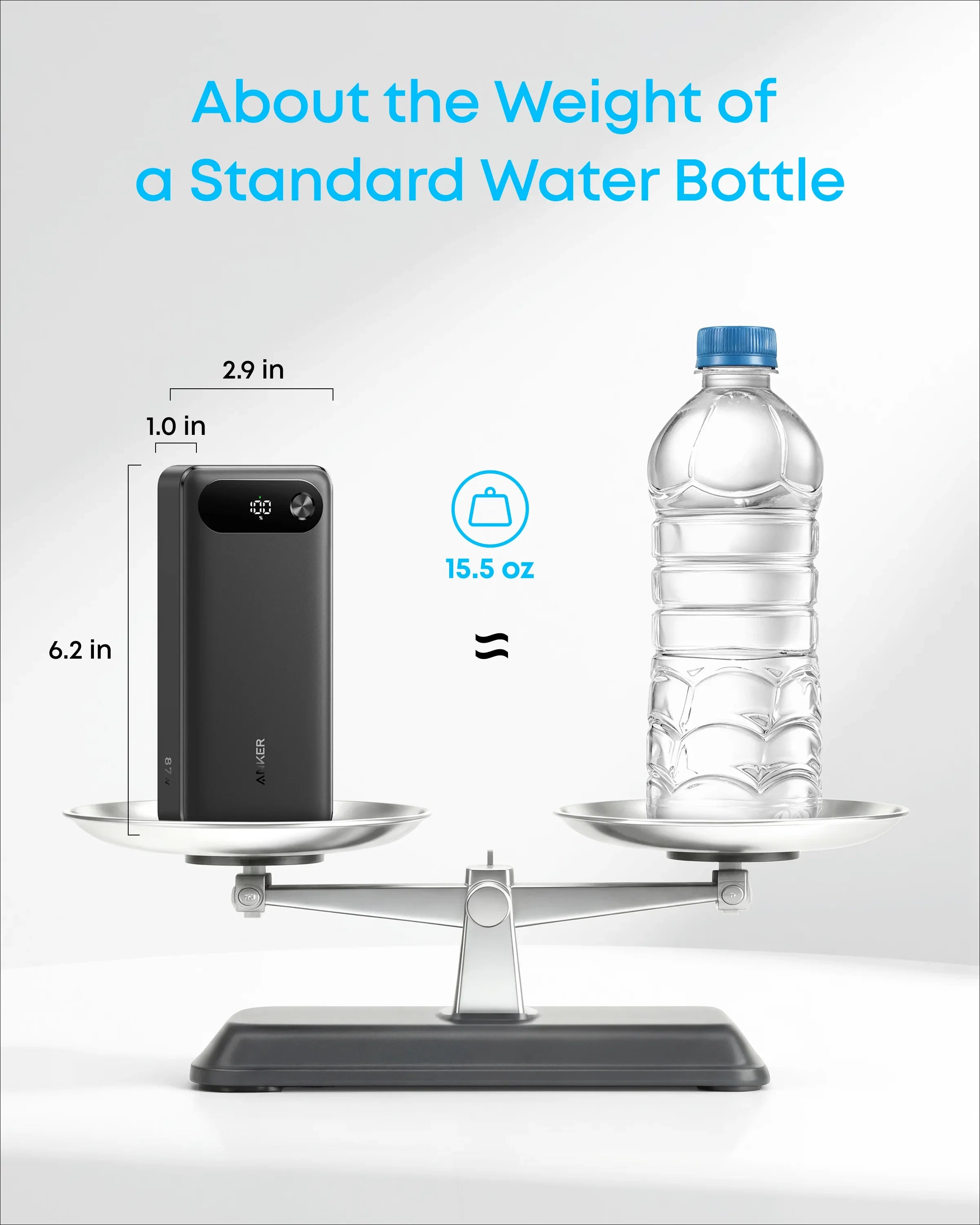 Anker Power Bank (20K, 87W, Built-In USB-C Cable)