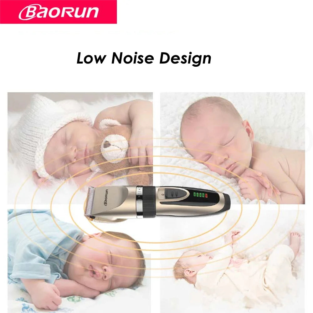 BaoRun Dog Clippers Dogs Grooming Clipper Shaver USB Rechargeable Professional Pet Cat Hair Trimmer Low-Noise Haricut Machine