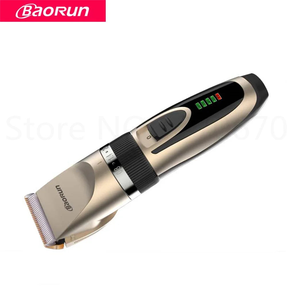 BaoRun Dog Clippers Dogs Grooming Clipper Shaver USB Rechargeable Professional Pet Cat Hair Trimmer Low-Noise Haricut Machine