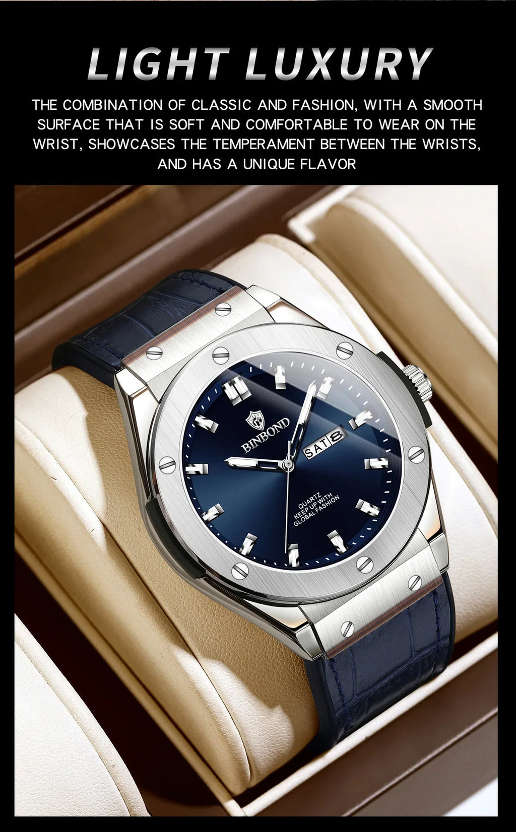 New Man Leather Casual Sports Clock Men Luxury Watch Automatic Watches Mens Top Fashion Quartz Wristwatches Man Reloj Hombre