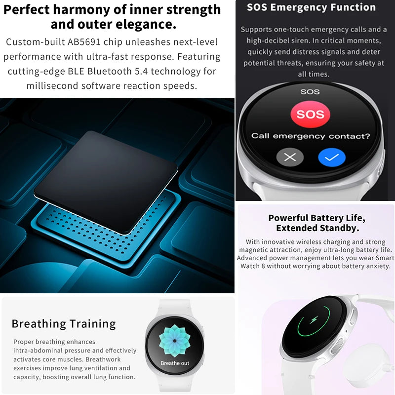 Watch 8 Mini GPS Track Smart Watch Men Women Map Navigation Bluetooth Call NFC IP68 Waterproof Compass Sport Smartwatch 2025 New