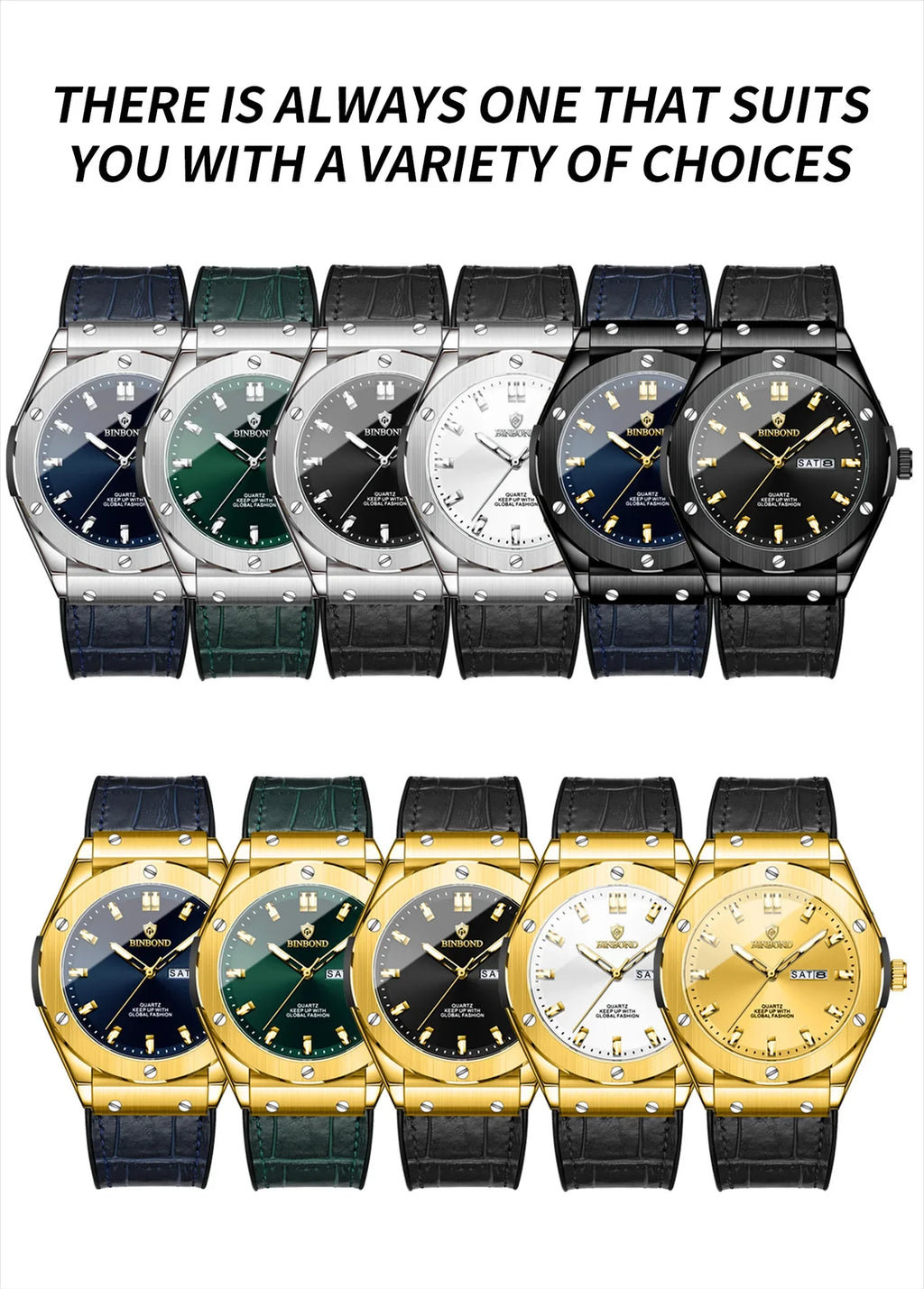 New Man Leather Casual Sports Clock Men Luxury Watch Automatic Watches Mens Top Fashion Quartz Wristwatches Man Reloj Hombre