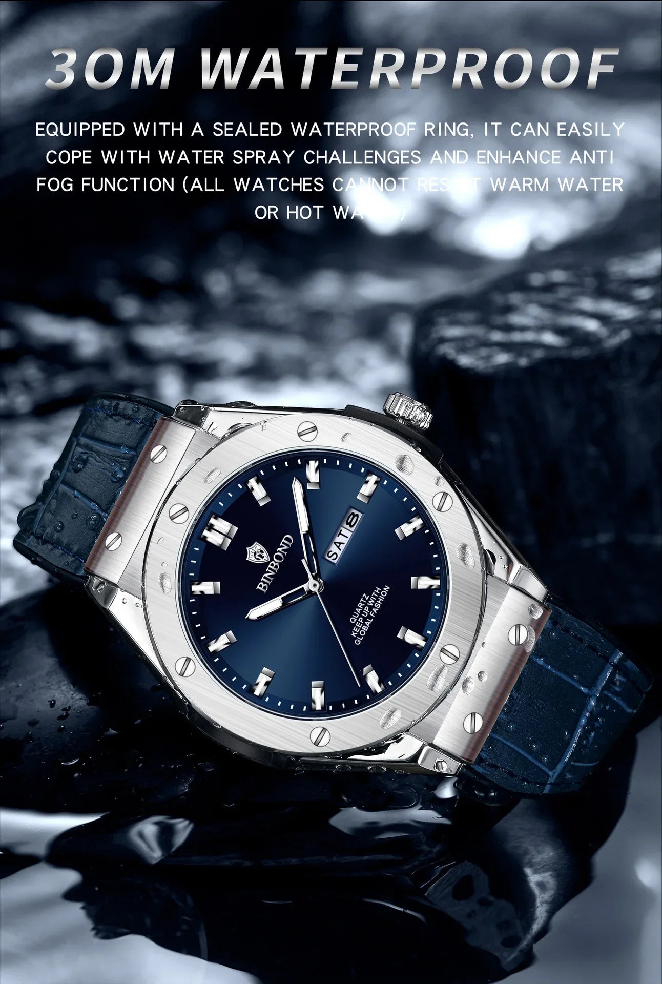 New Man Leather Casual Sports Clock Men Luxury Watch Automatic Watches Mens Top Fashion Quartz Wristwatches Man Reloj Hombre