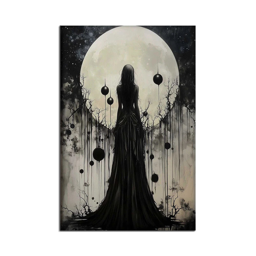 Hecate print, Greek goddess of magic and witchcraft, Art Nouveau, sacred feminine artwork, Greek mythology, Greek goddess poster