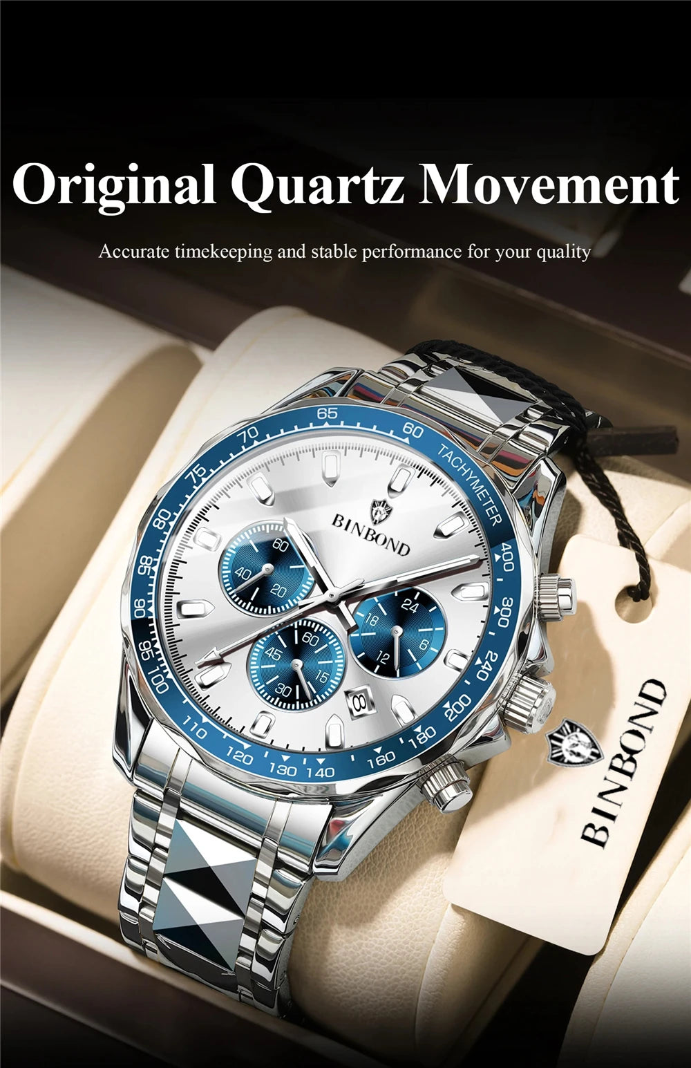 New Automatic Watch For Man Small Dial Blue Digital Fashion Quartz Wristwatches Men Clock Luxury Watches Mens Gifts Cadeau Homme