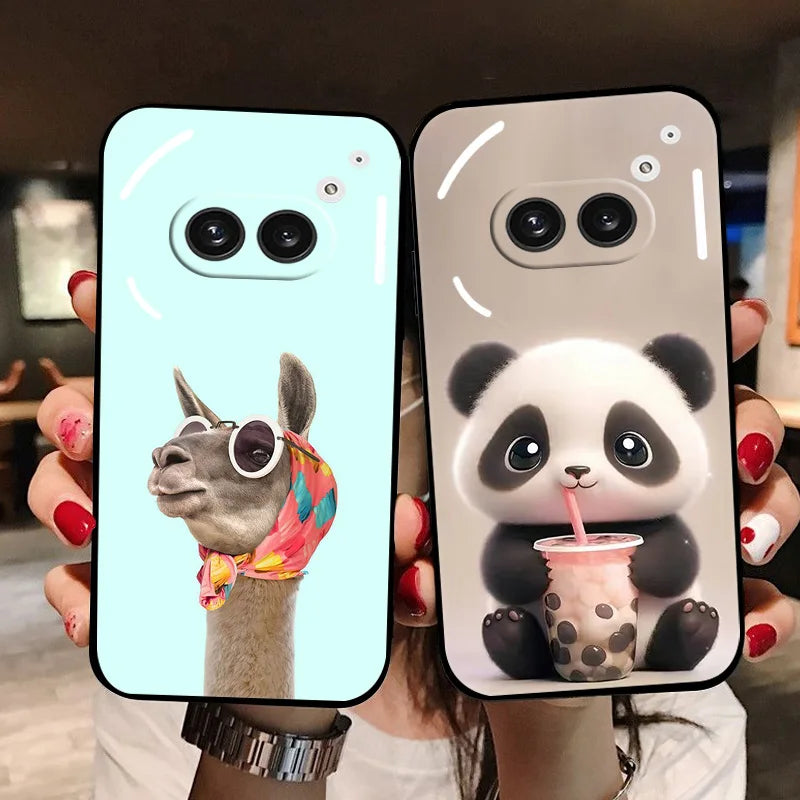 For Nothing Phone 2a Case Fashion Panda Soft Silicone Back Cases for Nothing Phone 1 2 2A Phone Cover Phone1 etui Fundas bags