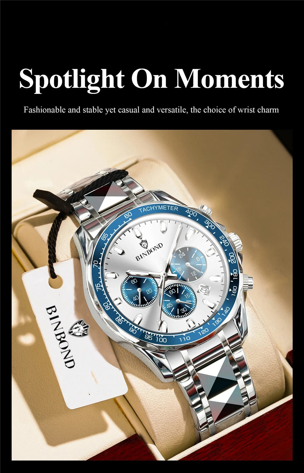 New Automatic Watch For Man Small Dial Blue Digital Fashion Quartz Wristwatches Men Clock Luxury Watches Mens Gifts Cadeau Homme