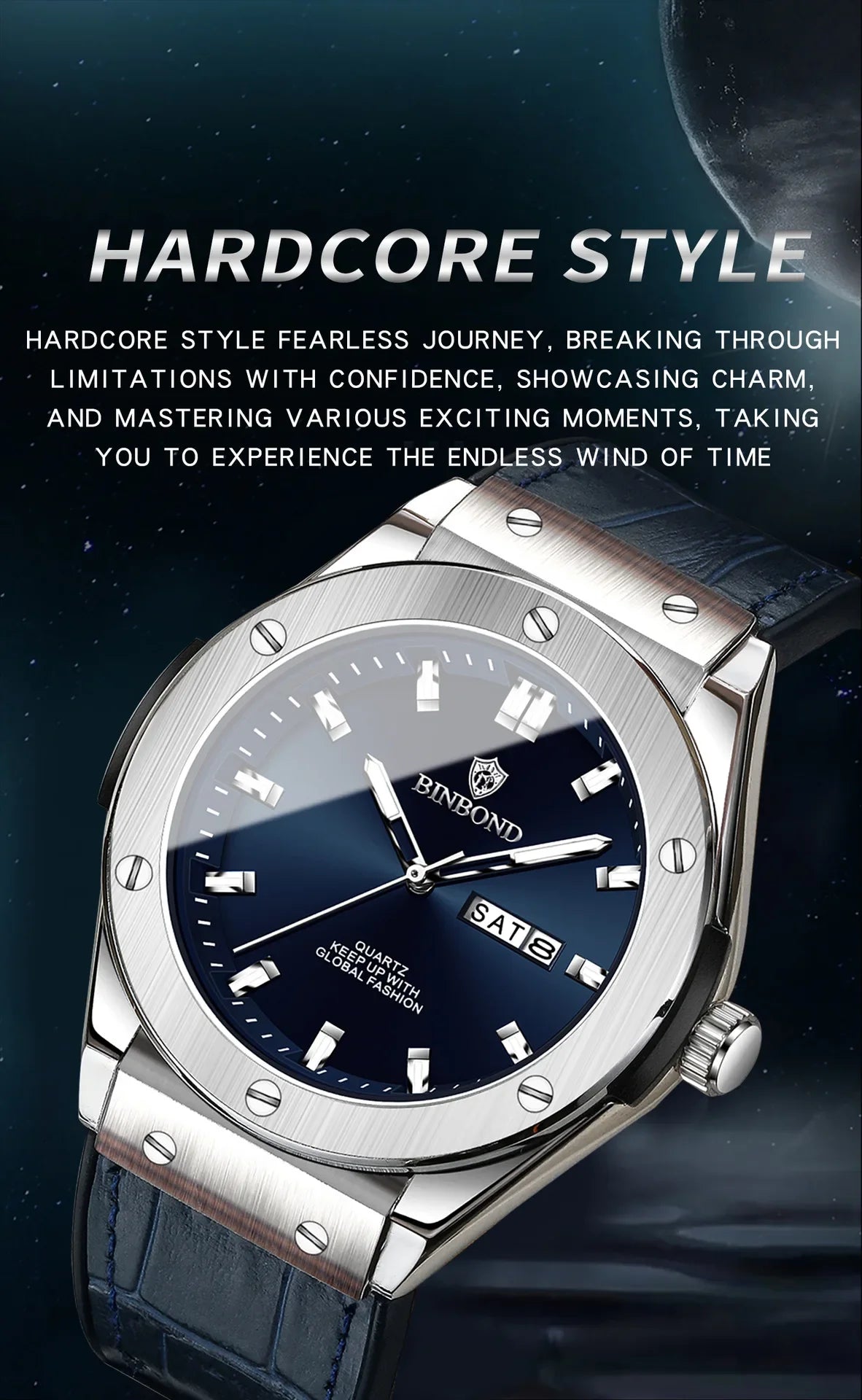 New Man Leather Casual Sports Clock Men Luxury Watch Automatic Watches Mens Top Fashion Quartz Wristwatches Man Reloj Hombre
