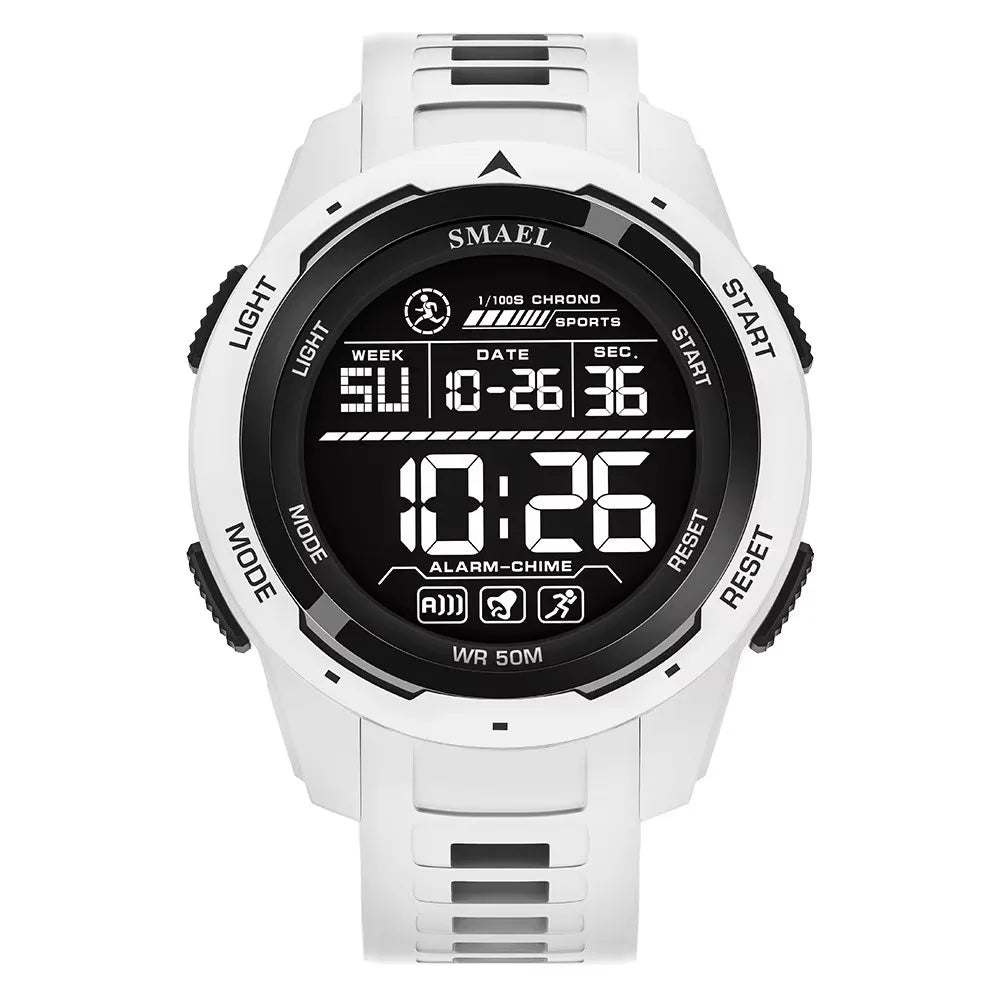 SMAEL Watch 8105 Camo Strap Men Sports Multifunctional Watches Waterproof Shock Digital Display LED Wristwatch for Man