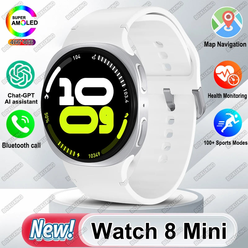 Watch 8 Mini GPS Track Smart Watch Men Women Map Navigation Bluetooth Call NFC IP68 Waterproof Compass Sport Smartwatch 2025 New