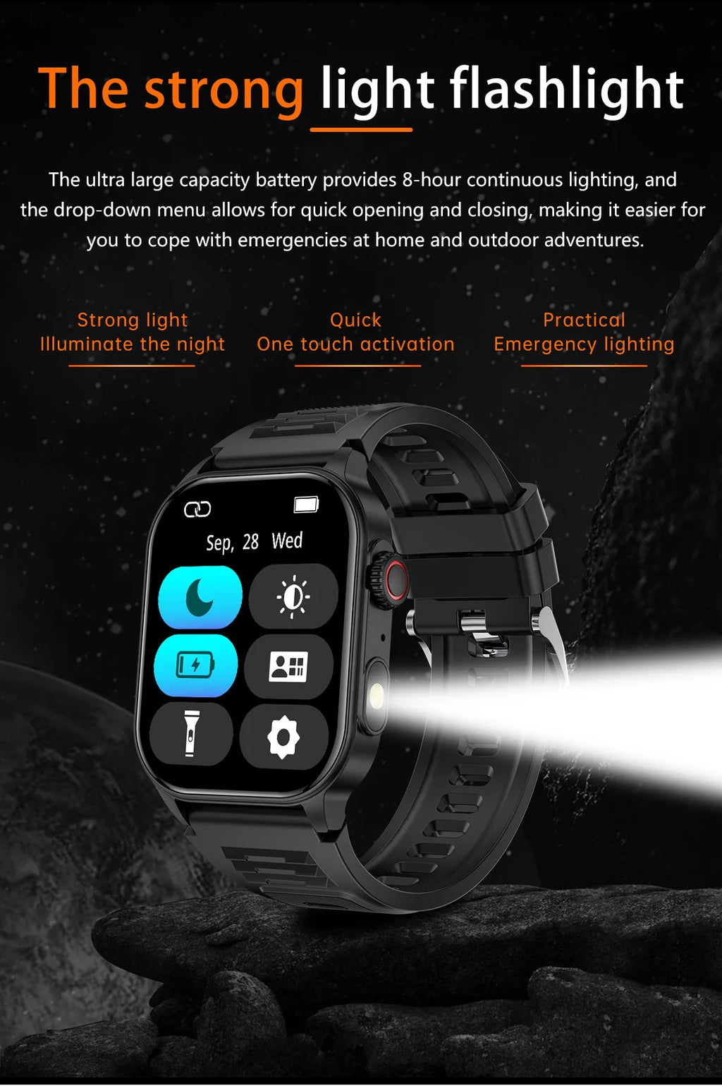 LIGE 2.01" HD Display Smart Watch For Men Women Health Monitor Sports Fitness Watches AI Voice Bluetooth Call Man Smartwatch New