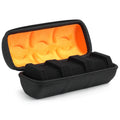 Premium Hard-Shell 3 Slots Watch Travel Case - Protective Storage Organizer Box for Men and Women's Watches - Shock-Resistant