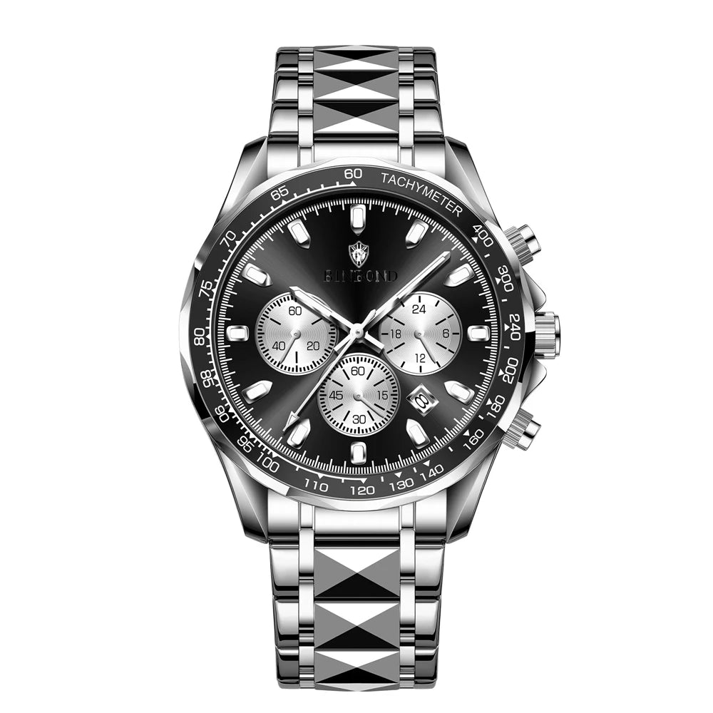 New Automatic Watch For Man Small Dial Blue Digital Fashion Quartz Wristwatches Men Clock Luxury Watches Mens Gifts Cadeau Homme