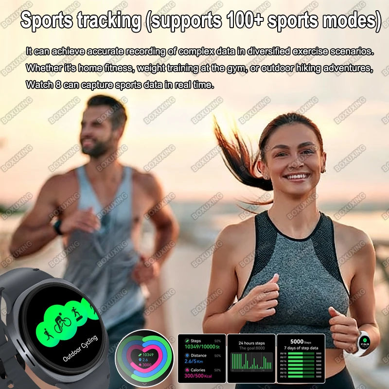 Watch 8 Mini GPS Track Smart Watch Men Women Map Navigation Bluetooth Call NFC IP68 Waterproof Compass Sport Smartwatch 2025 New