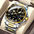 POEDAGAR Original Luxury Men's Watches Luminous Waterproof Date Business Watch Men Stainless Steel Fashion Quartz Man Wristwatch